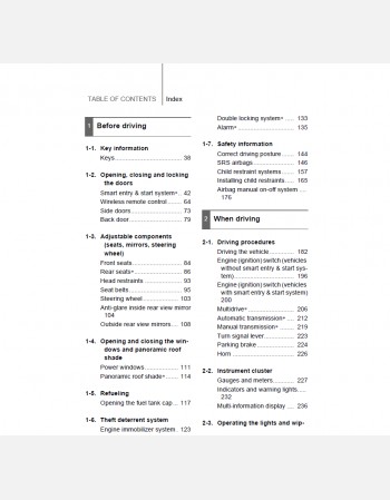 toyota verso 2012 owners manual rhd& lhd